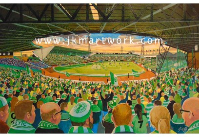 Parkhead Stadium 'Yesteryear' Fine Art Print - Celtic FC